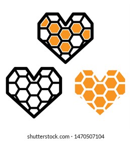 Geometric design of Honeycomb vector ,Hexagon pattern background.