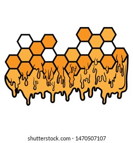 Geometric design of Honeycomb vector ,Hexagon pattern background.