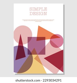 Diseño geométrico. La idea del diseño abstracto de estilo corporativo de páginas de título, portadas, libros, folletos, folletos, carteles, folletos. Plantilla para ideas de decoración y decoración. Estilo sencillo