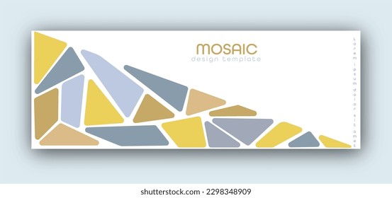 Geometric design. The idea of abstract corporate style design of title pages, covers, books, brochures, leaflets, posters, booklets. Template for interior and decoration ideas. Simple style