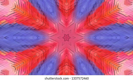 Geometric design, Isometric mosaic of a vector kaleidoscope, abstract Mosaic Background, colorful Futuristic isometric Background, geometric Triangular Pattern. Mosaic texture. EPS 10 Vector