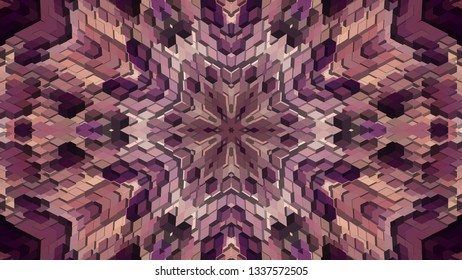 Geometric design, Isometric mosaic of a vector kaleidoscope, abstract Mosaic Background, colorful Futuristic isometric Background, geometric Triangular Pattern. Mosaic texture. EPS 10 Vector