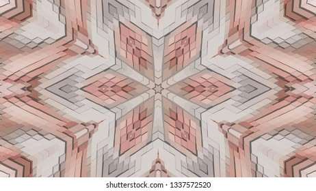Geometric design, Isometric mosaic of a vector kaleidoscope, abstract Mosaic Background, colorful Futuristic isometric Background, geometric Triangular Pattern. Mosaic texture. EPS 10 Vector
