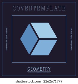 Geometric design. Layout of a poster, banner, poster, cover or postcard. The idea of corporate style. Layout of the interior, prints and decorations. Layout for creative design
