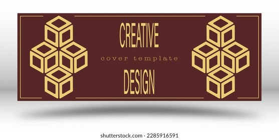 Geometric design. Layout of a poster, banner, poster, cover or postcard. The idea of corporate style. Layout of the interior, prints and decorations. Layout for creative design
