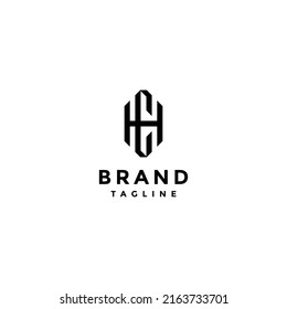 Geometric Design of Letters C and H Logo Design