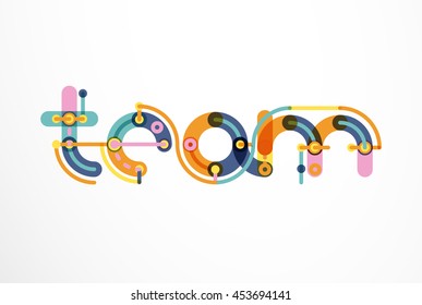 Geometric design letters. Minimal icon
