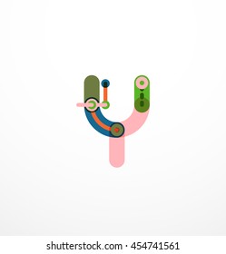 Geometric design letters. Minimal icon