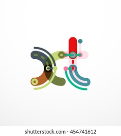Geometric design letters. Minimal icon