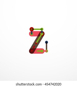 Geometric design letters. Minimal icon