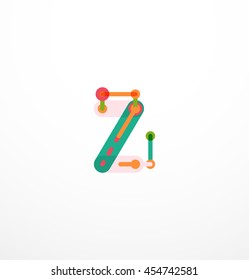 Geometric design letters. Minimal icon