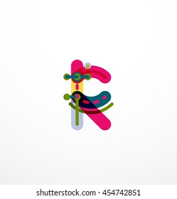 Geometric design letters. Minimal icon