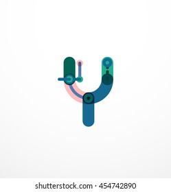 Geometric design letters. Minimal icon