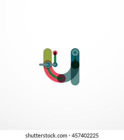 Geometric design letters. Minimal icon