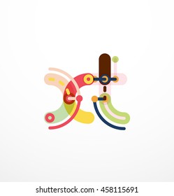 Geometric design letters. Minimal icon