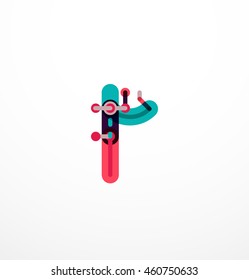Geometric design letters. Minimal icon