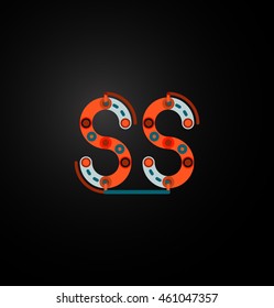 Geometric design letters. Minimal icon