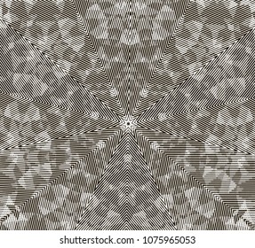 Geometric design. Lines of different thicknesses. Linear, abstract, geometric composition. Mosaic vector kaleidoscope, abstract background, futuristic background, geometric pattern, eps 10 