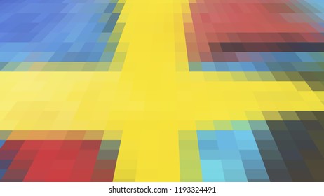 Geometric design, Mosaic, abstract background Mosaic, colorful futuristic background, geometric square pattern. Mosaic texture. The effect of stained glass. EPS 10 Vector