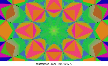 Geometric design, Mosaic of a vector kaleidoscope, abstract Mosaic Background, colorful Futuristic Background, geometric Triangular Pattern, EPS 10 Vector illustration.