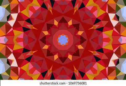 Geometric design, Mosaic of a vector kaleidoscope, abstract Mosaic Background, colorful Futuristic Background, geometric Triangular Pattern, EPS 10 Vector illustration.