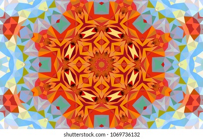 Geometric design, Mosaic of a vector kaleidoscope, abstract Mosaic Background, colorful Futuristic Background, geometric Triangular Pattern, EPS 10 Vector illustration.