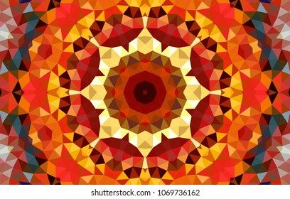 Geometric design, Mosaic of a vector kaleidoscope, abstract Mosaic Background, colorful Futuristic Background, geometric Triangular Pattern, EPS 10 Vector illustration.