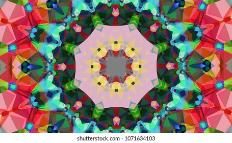 Geometric design, Mosaic of a vector kaleidoscope, abstract Mosaic Background, colorful Futuristic Background, geometric Triangular Pattern, EPS 10 Vector illustration.