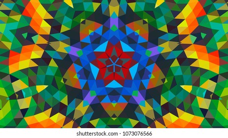 Geometric design, Mosaic of a vector kaleidoscope, abstract Mosaic Background, colorful Futuristic Background, geometric Triangular Pattern, EPS 10 Vector illustration.