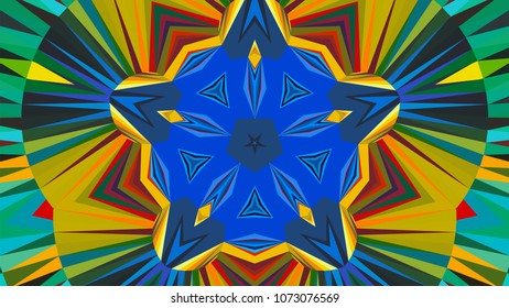 Geometric design, Mosaic of a vector kaleidoscope, abstract Mosaic Background, colorful Futuristic Background, geometric Triangular Pattern, EPS 10 Vector illustration.