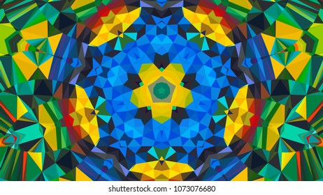 Geometric design, Mosaic of a vector kaleidoscope, abstract Mosaic Background, colorful Futuristic Background, geometric Triangular Pattern, EPS 10 Vector illustration.