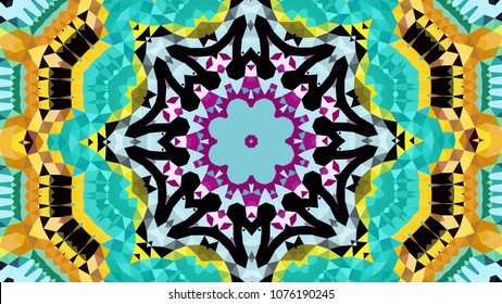 Geometric design, Mosaic of a vector kaleidoscope, abstract Mosaic Background, colorful Futuristic Background, geometric Triangular Pattern, EPS 10 Vector illustration.