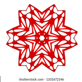 Geometric design, Mosaic vector kaleidoscope, abstract background, colorful futuristic background, geometric snowflake pattern, eps 10 Vector illustration.