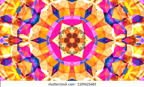 Geometric design, Mosaic of a vector kaleidoscope, abstract Mosaic Background, colorful Futuristic Background, geometric pattern, EPS 10 Vector illustration.