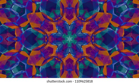 Geometric design, Mosaic of a vector kaleidoscope, abstract Mosaic Background, colorful Futuristic Background, geometric pattern, EPS 10 Vector illustration.