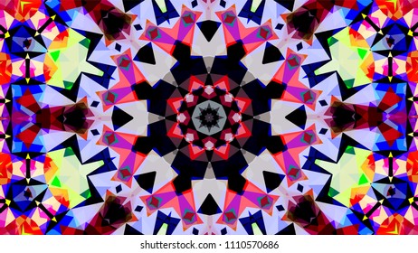 Geometric design, Mosaic of a vector kaleidoscope, abstract Mosaic Background, colorful Futuristic Background, geometric Triangular Pattern, EPS 10 Vector illustration.