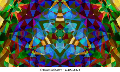Geometric design, Mosaic of a vector kaleidoscope, abstract Mosaic Background, colorful Futuristic Background, geometric Triangular Pattern. Mosaic texture. Stained glass effect. EPS 10 Vector