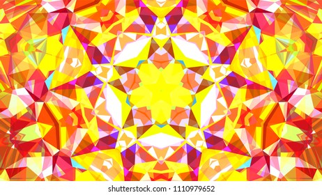 Geometric design, Mosaic of a vector kaleidoscope, abstract Mosaic Background, colorful Futuristic Background, geometric Triangular Pattern. Mosaic texture. Stained glass effect. EPS 10 Vector