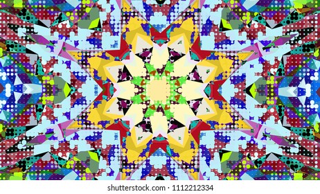 Geometric design, Mosaic of a vector kaleidoscope, abstract Mosaic Background, colorful Futuristic Background, geometric Triangular Pattern. Mosaic texture. Stained glass effect. EPS 10 Vector