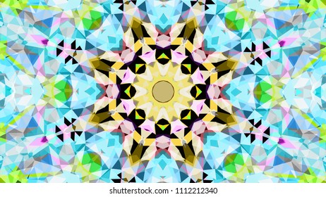 Geometric design, Mosaic of a vector kaleidoscope, abstract Mosaic Background, colorful Futuristic Background, geometric Triangular Pattern. Mosaic texture. Stained glass effect. EPS 10 Vector