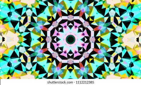Geometric design, Mosaic of a vector kaleidoscope, abstract Mosaic Background, colorful Futuristic Background, geometric Triangular Pattern. Mosaic texture. Stained glass effect. EPS 10 Vector