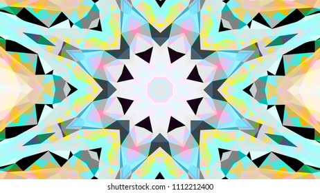 Geometric design, Mosaic of a vector kaleidoscope, abstract Mosaic Background, colorful Futuristic Background, geometric Triangular Pattern. Mosaic texture. Stained glass effect. EPS 10 Vector