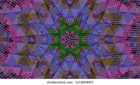 Geometric design, Mosaic of a vector kaleidoscope, abstract Mosaic Background, colorful Futuristic Background, geometric Triangular Pattern. Mosaic texture. Stained glass effect. EPS 10 Vector