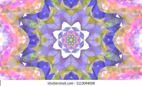 Geometric design, Mosaic of a vector kaleidoscope, abstract Mosaic Background, colorful Futuristic Background, geometric Triangular Pattern. Mosaic texture. Stained glass effect. EPS 10 Vector