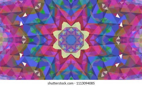 Geometric design, Mosaic of a vector kaleidoscope, abstract Mosaic Background, colorful Futuristic Background, geometric Triangular Pattern. Mosaic texture. Stained glass effect. EPS 10 Vector