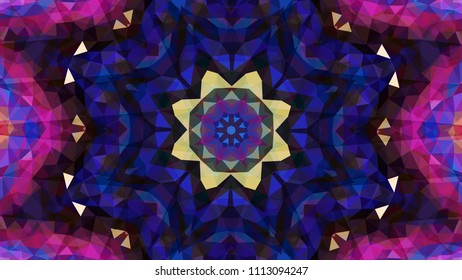 Geometric design, Mosaic of a vector kaleidoscope, abstract Mosaic Background, colorful Futuristic Background, geometric Triangular Pattern. Mosaic texture. Stained glass effect. EPS 10 Vector
