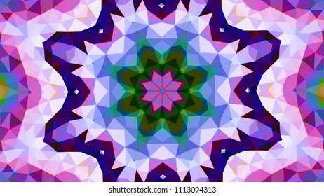 Geometric design, Mosaic of a vector kaleidoscope, abstract Mosaic Background, colorful Futuristic Background, geometric Triangular Pattern. Mosaic texture. Stained glass effect. EPS 10 Vector