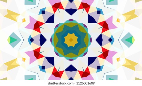 Geometric design, Mosaic of a vector kaleidoscope, abstract Mosaic Background, colorful Futuristic Background, geometric pattern, EPS 10 Vector illustration.