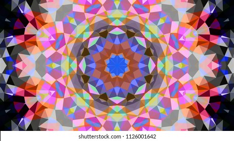 Geometric design, Mosaic of a vector kaleidoscope, abstract Mosaic Background, colorful Futuristic Background, geometric pattern, EPS 10 Vector illustration.