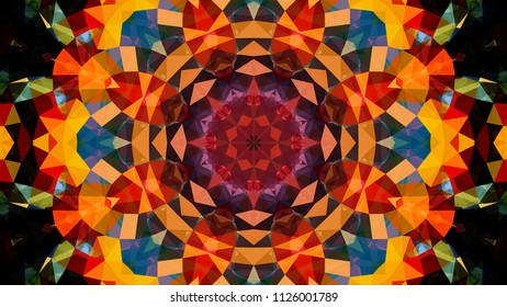 Geometric design, Mosaic of a vector kaleidoscope, abstract Mosaic Background, colorful Futuristic Background, geometric pattern, EPS 10 Vector illustration.